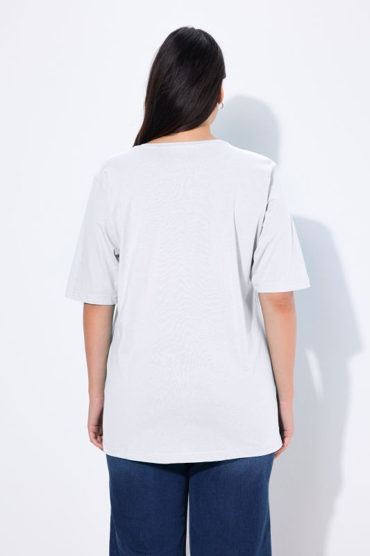 T-shirt coupe Relaxed Fit, décolleté rond et manches courtes