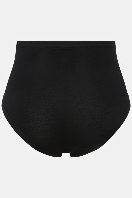 Culotte taille haute en jersey de coton, tour de cuisse échancré pour vous offrir un haut niveau de confort même si vous restez longtemps assise