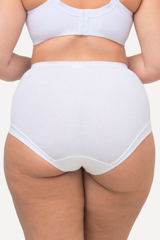 Culotte taille haute en jersey de coton, tour de cuisse échancré pour vous offrir un haut niveau de confort même si vous restez longtemps assise