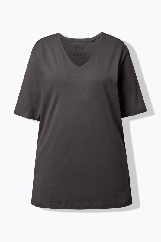 T-shirt coupe Relaxed Fit, décolleté en V et manches courtes