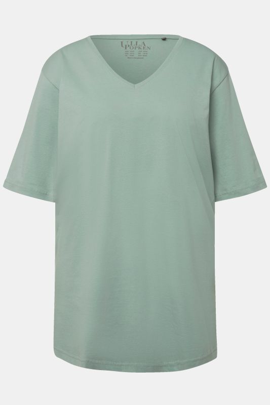 T-shirt coupe Relaxed Fit, décolleté en V et manches courtes