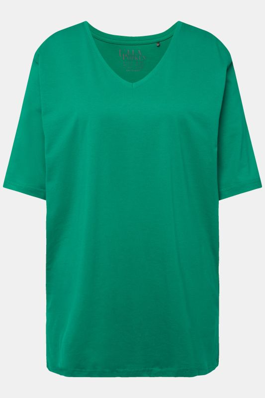 T-shirt coupe Relaxed Fit, décolleté en V et manches courtes