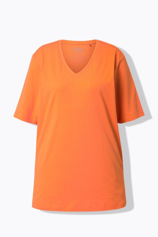 T-shirt coupe Relaxed Fit, décolleté en V et manches courtes