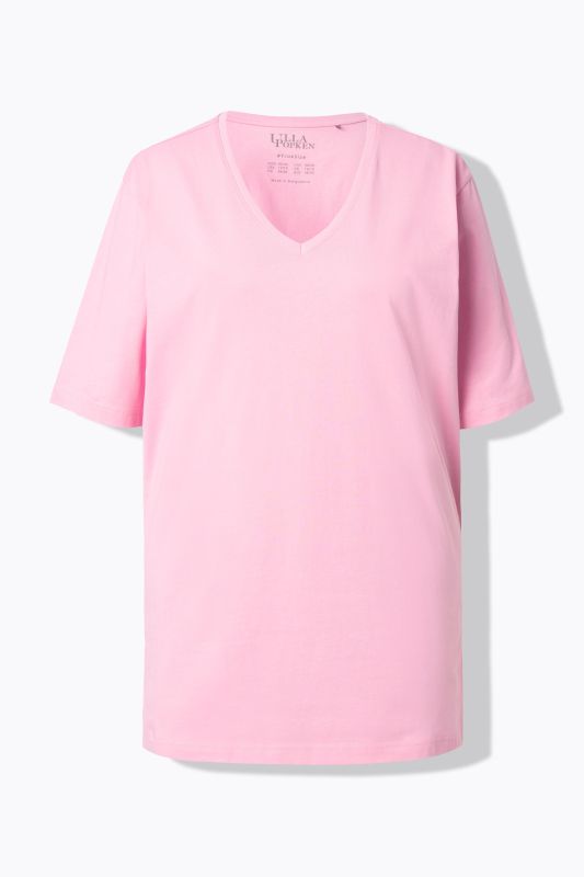 T-shirt coupe Relaxed Fit, décolleté en V et manches courtes