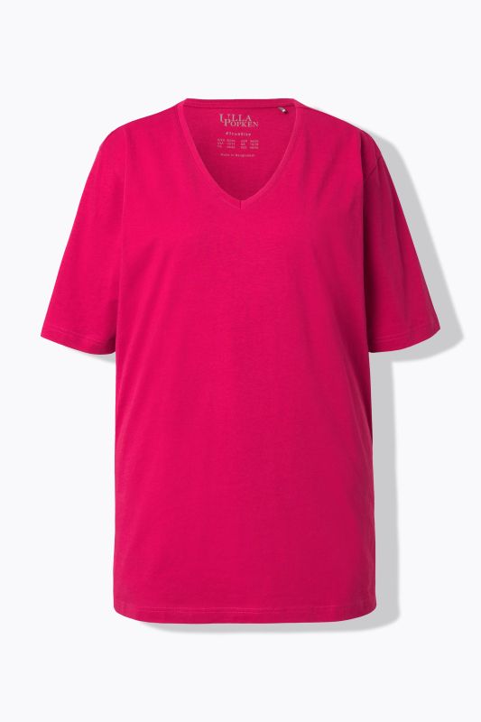 T-shirt coupe Relaxed Fit, décolleté en V et manches courtes