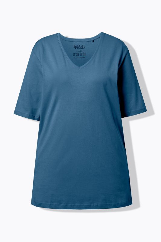 T-shirt coupe Relaxed Fit, décolleté en V et manches courtes