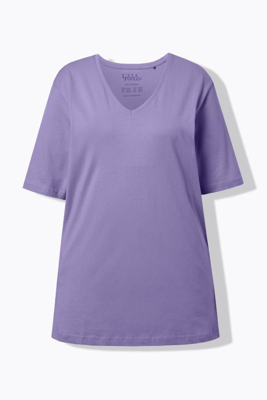 T-shirt coupe Relaxed Fit, décolleté en V et manches courtes