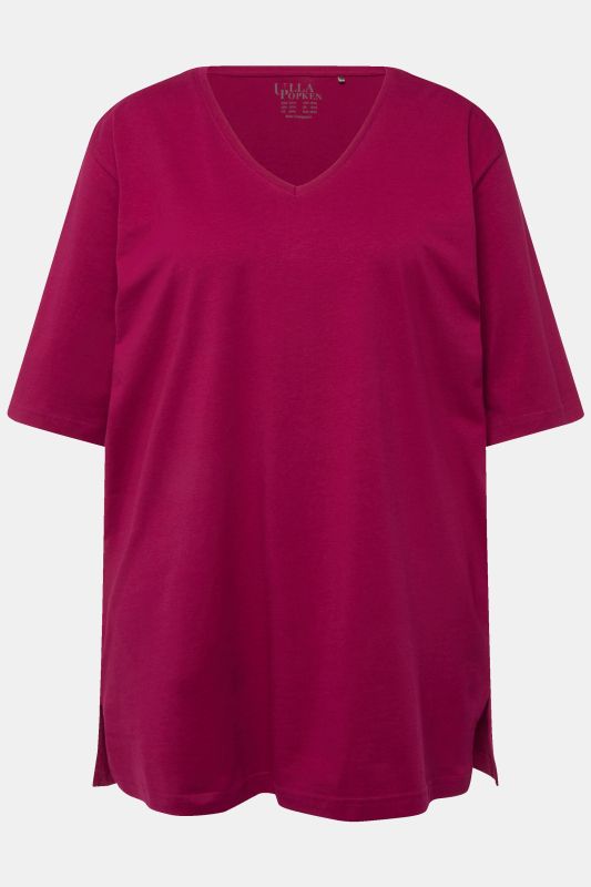 T-shirt coupe Relaxed Fit, décolleté en V et manches courtes