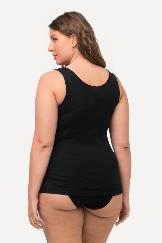 Débardeur/maillot de corps en jersey de coton, décolleté en V