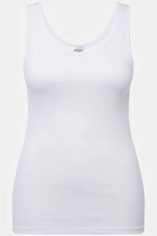 Débardeur/maillot de corps en jersey de coton, décolleté en V