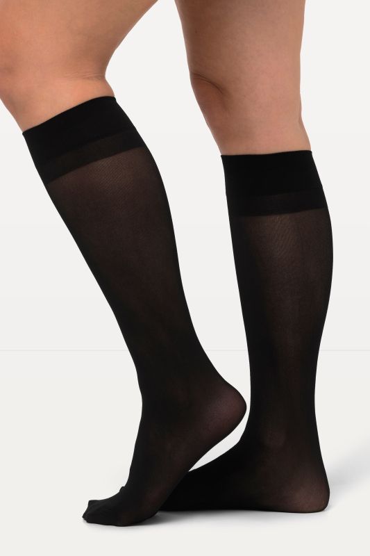 Lot de 2 paires de mi-bas Essential, 40 deniers