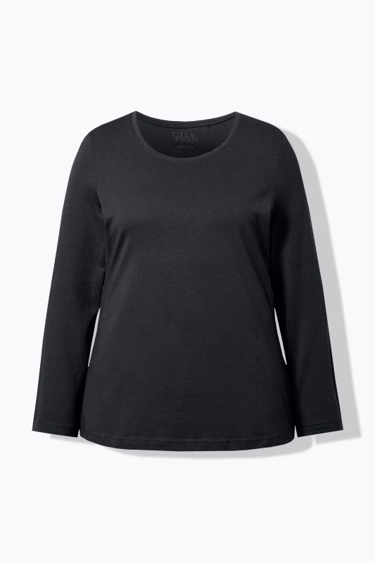 T-shirt Slim Fit, décolleté rond et manches longues