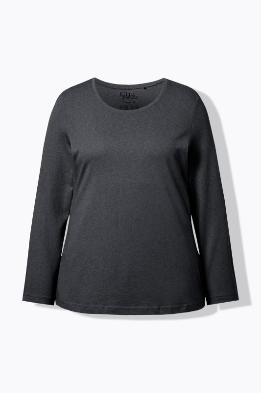T-shirt Slim Fit, décolleté rond et manches longues