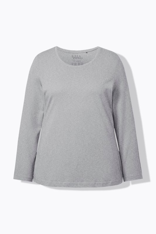 T-shirt Slim Fit, décolleté rond et manches longues