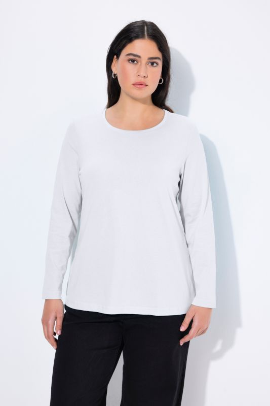T-shirt Slim Fit, décolleté rond et manches longues