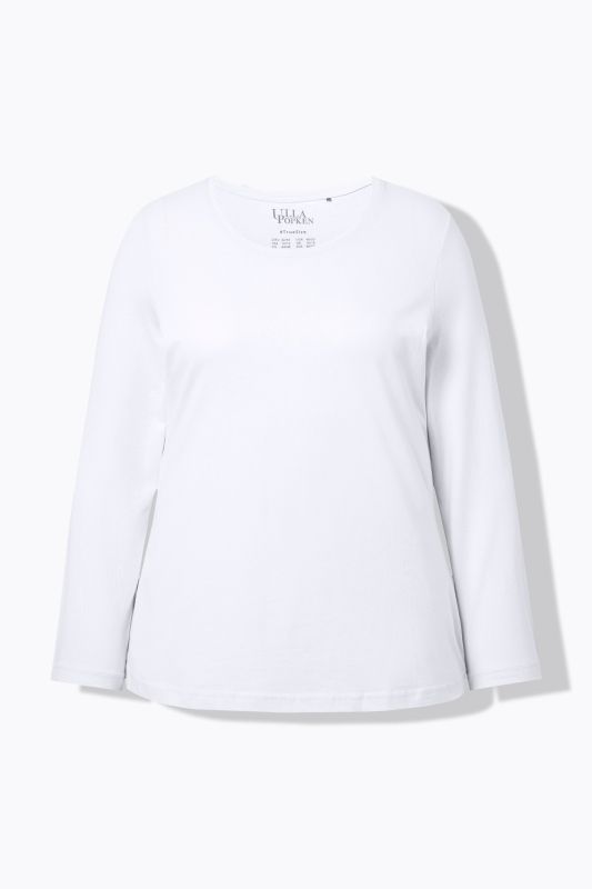 T-shirt Slim Fit, décolleté rond et manches longues