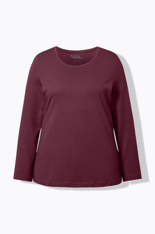 T-shirt Slim Fit, décolleté rond et manches longues