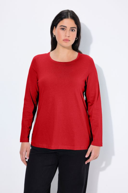 T-shirt Slim Fit, décolleté rond et manches longues