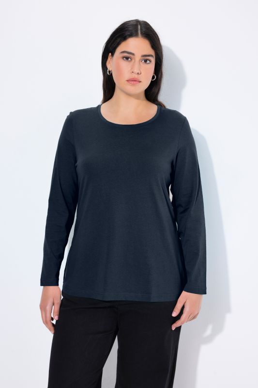 T-shirt Slim Fit, décolleté rond et manches longues