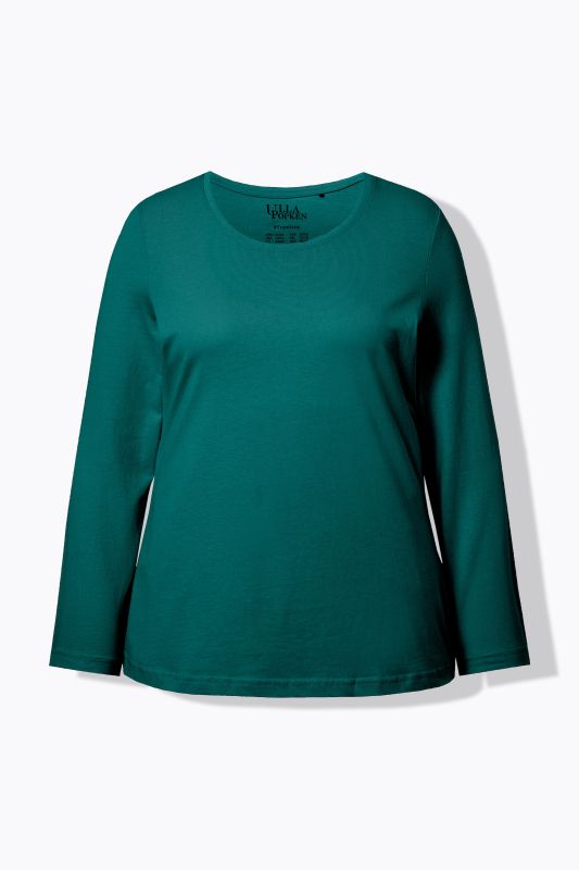 T-shirt Slim Fit, décolleté rond et manches longues