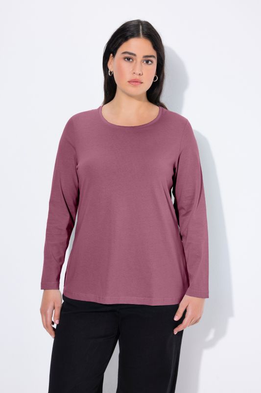 T-shirt Slim Fit, décolleté rond et manches longues
