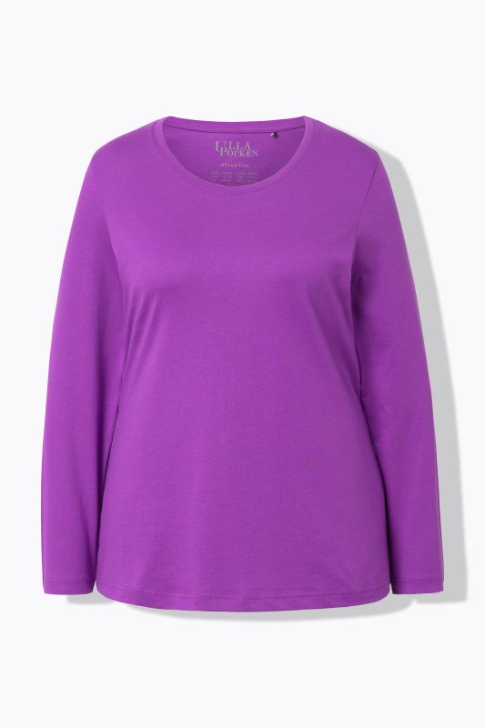 T-shirt Slim Fit, décolleté rond et manches longues