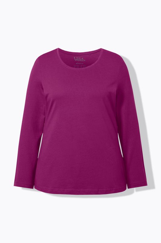 T-shirt Slim Fit, décolleté rond et manches longues