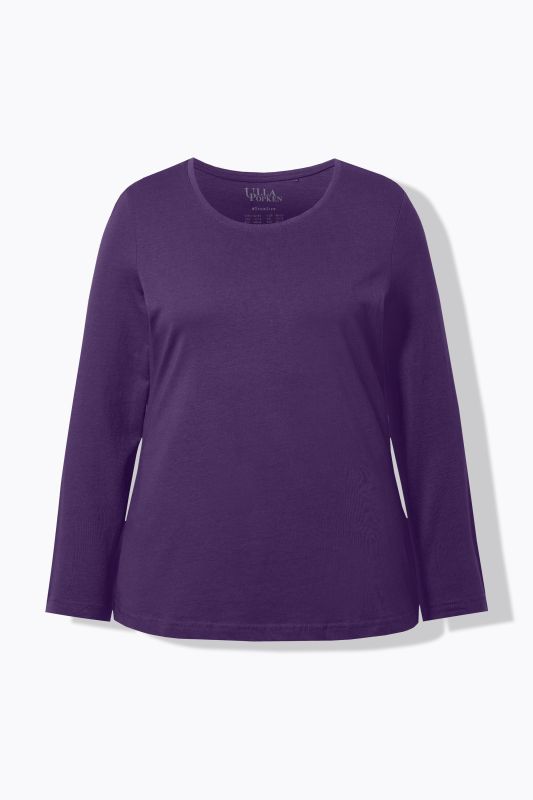 T-shirt Slim Fit, décolleté rond et manches longues