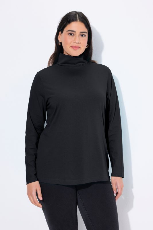T-shirt col roulé et manches longues, coupe Slim Fit
