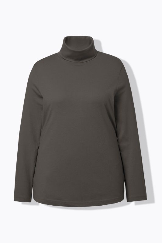 T-shirt col roulé et manches longues, coupe Slim Fit