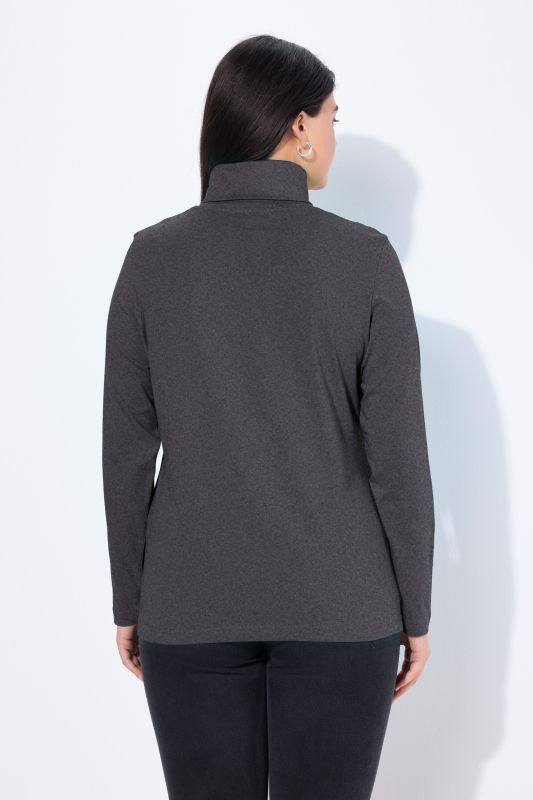T-shirt col roulé et manches longues, coupe Slim Fit