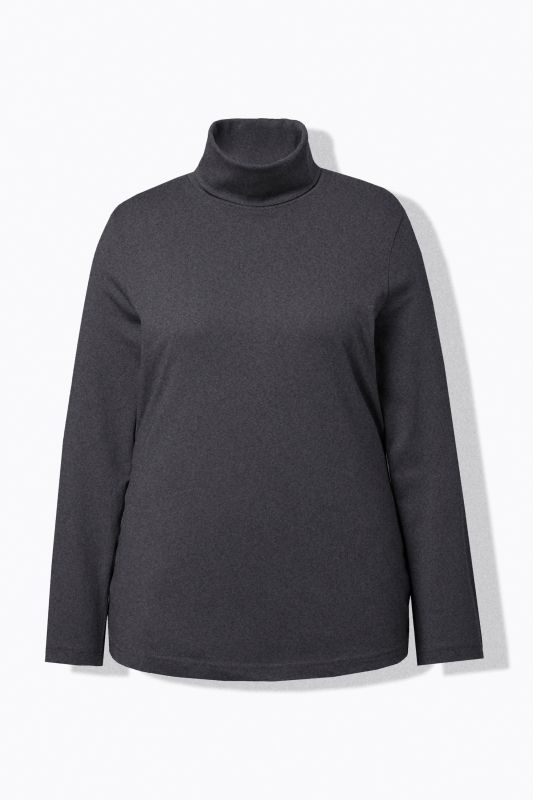 T-shirt col roulé et manches longues, coupe Slim Fit