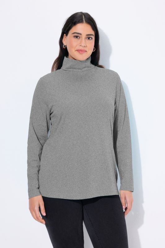 T-shirt col roulé et manches longues, coupe Slim Fit