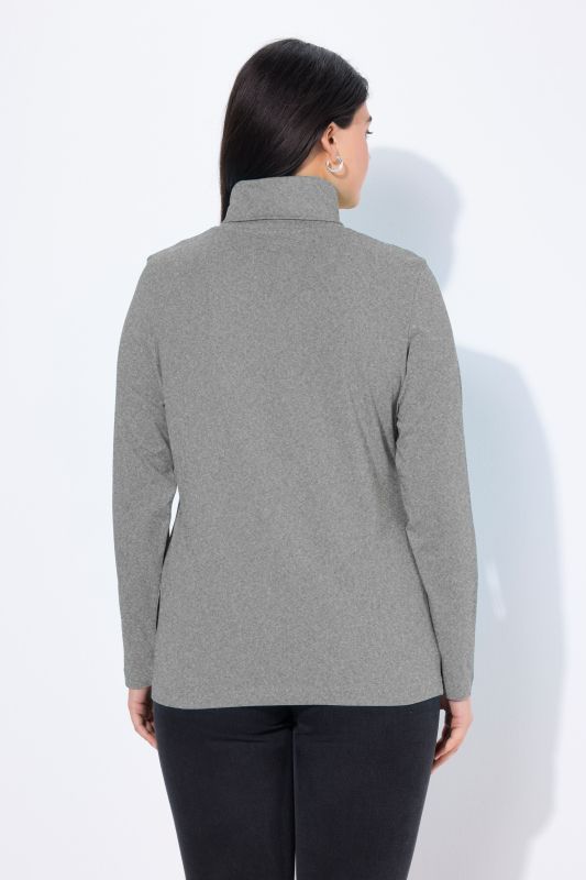 T-shirt col roulé et manches longues, coupe Slim Fit