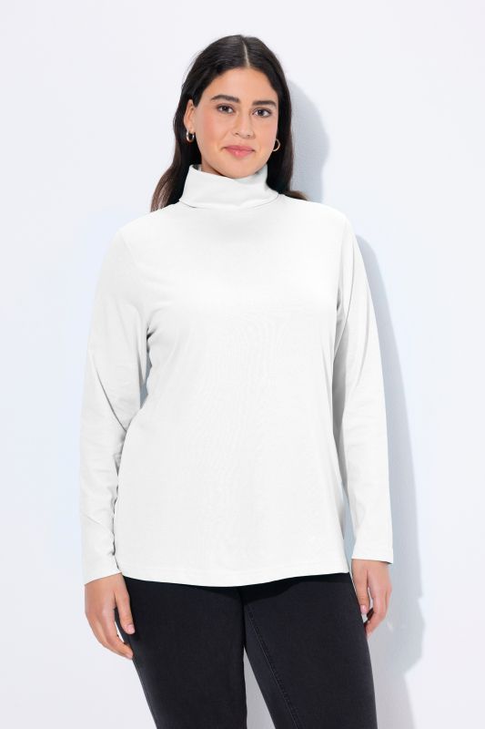T-shirt col roulé et manches longues, coupe Slim Fit