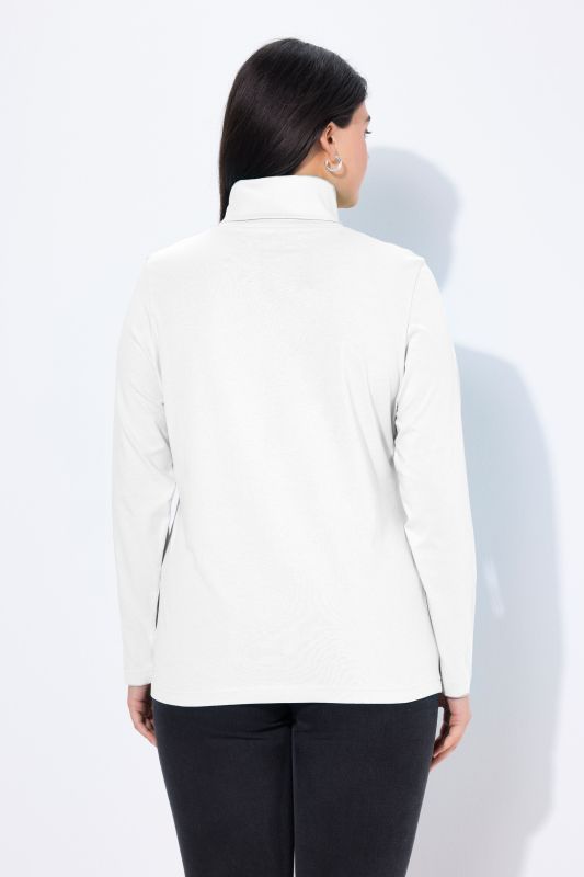 T-shirt col roulé et manches longues, coupe Slim Fit