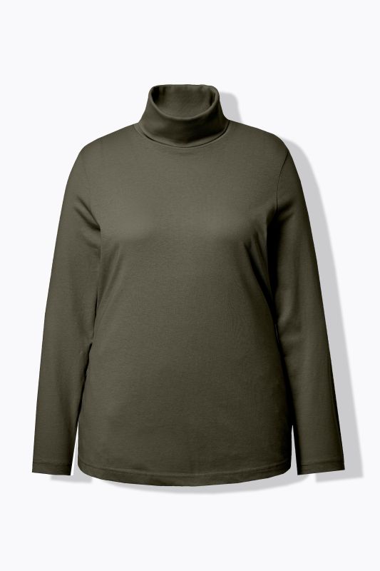 T-shirt col roulé et manches longues, coupe Slim Fit