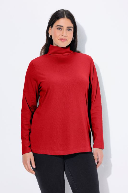 T-shirt col roulé et manches longues, coupe Slim Fit