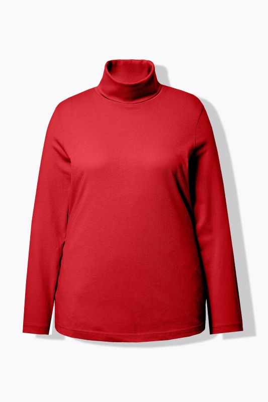 T-shirt col roulé et manches longues, coupe Slim Fit