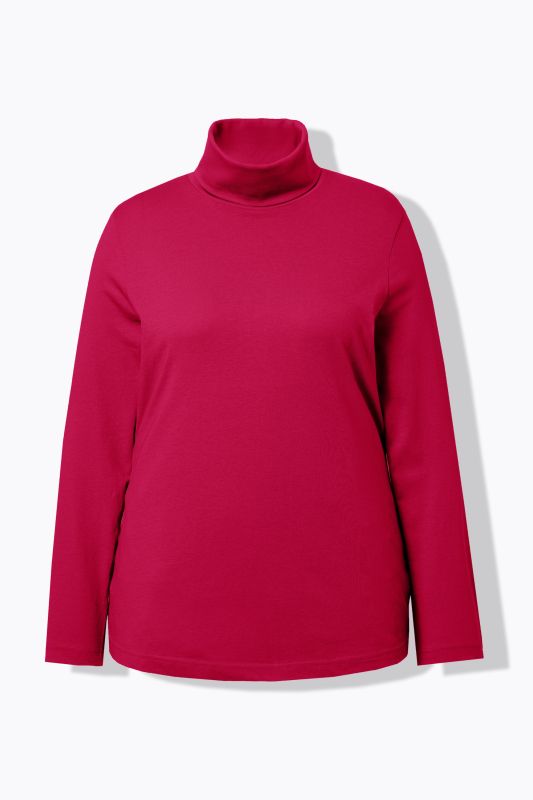 T-shirt col roulé et manches longues, coupe Slim Fit