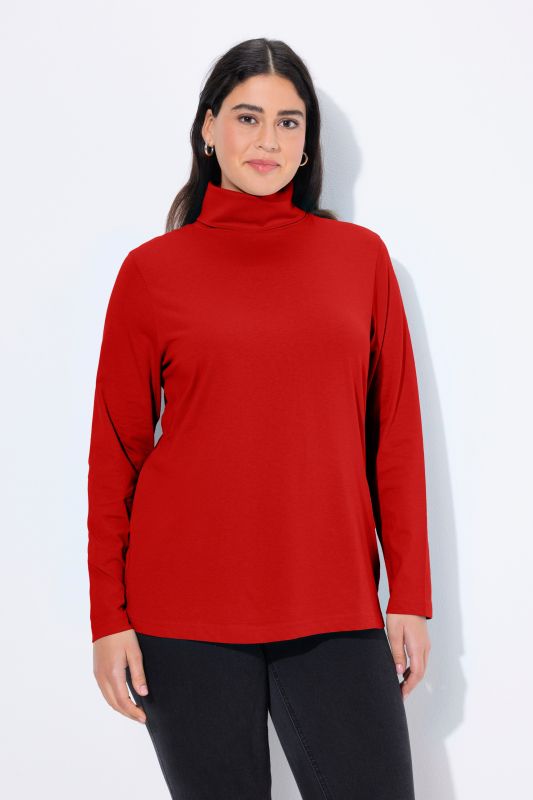 T-shirt col roulé et manches longues, coupe Slim Fit