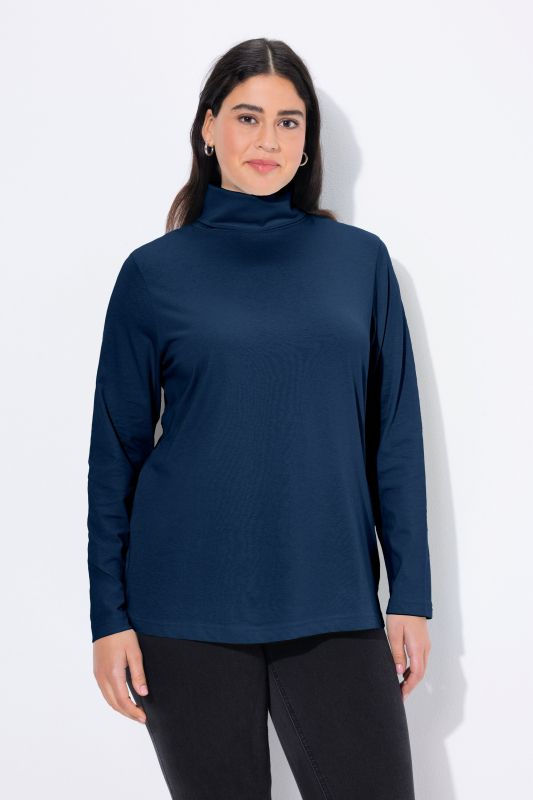 T-shirt col roulé et manches longues, coupe Slim Fit