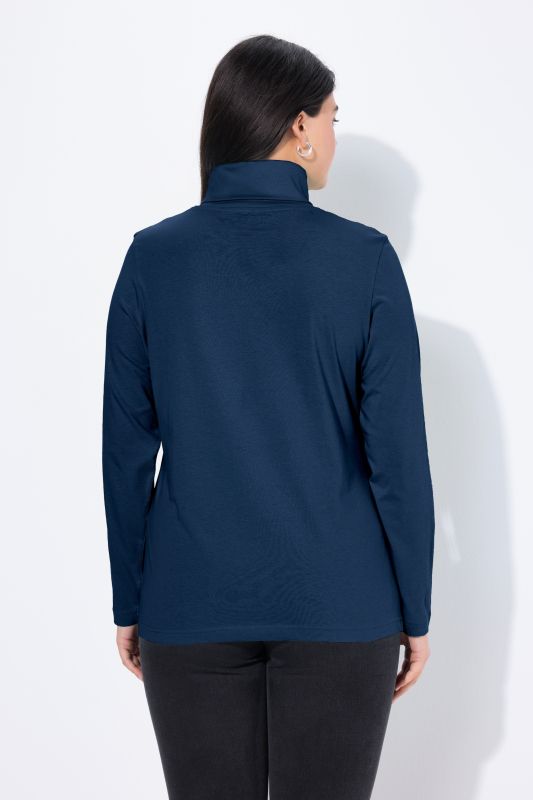 T-shirt col roulé et manches longues, coupe Slim Fit