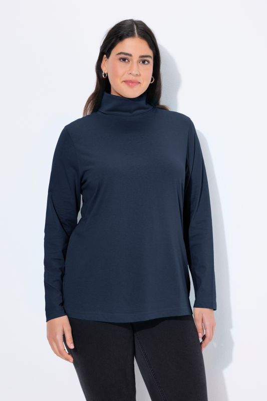 T-shirt col roulé et manches longues, coupe Slim Fit