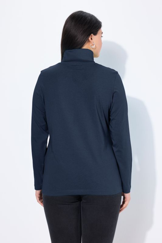 T-shirt col roulé et manches longues, coupe Slim Fit