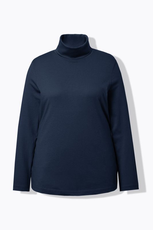 T-shirt col roulé et manches longues, coupe Slim Fit