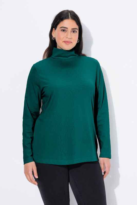 T-shirt col roulé et manches longues, coupe Slim Fit