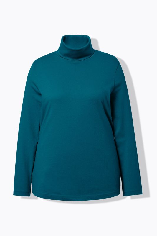 T-shirt col roulé et manches longues, coupe Slim Fit