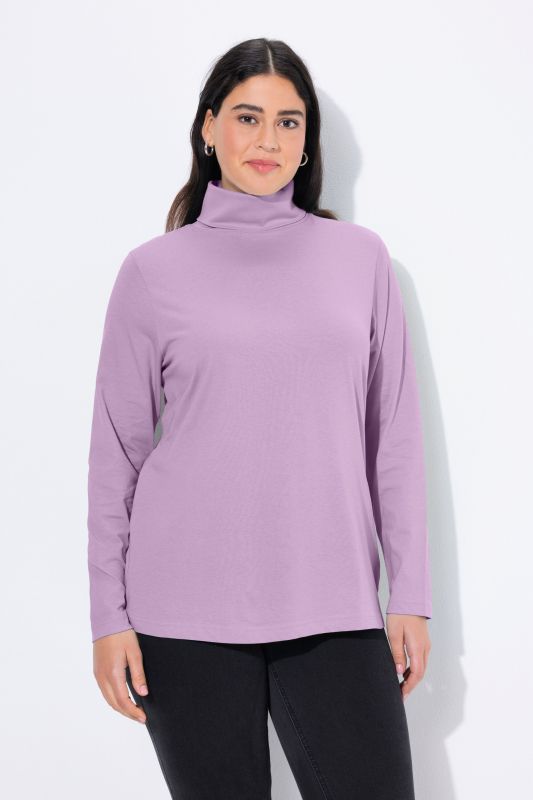 T-shirt col roulé et manches longues, coupe Slim Fit