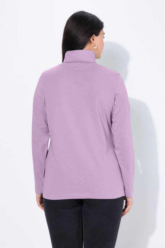 T-shirt col roulé et manches longues, coupe Slim Fit